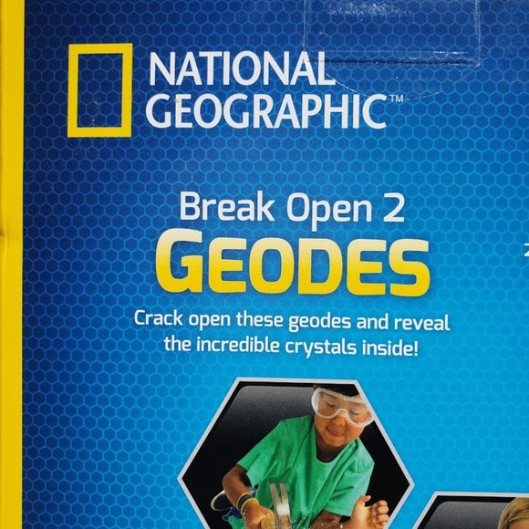 NEW National Geographic Break open 2 Geodes STEM Kit Science Geology Rocks - Picture 9 of 10